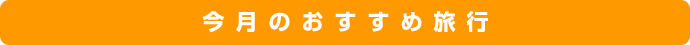 今月のおすすめ旅行